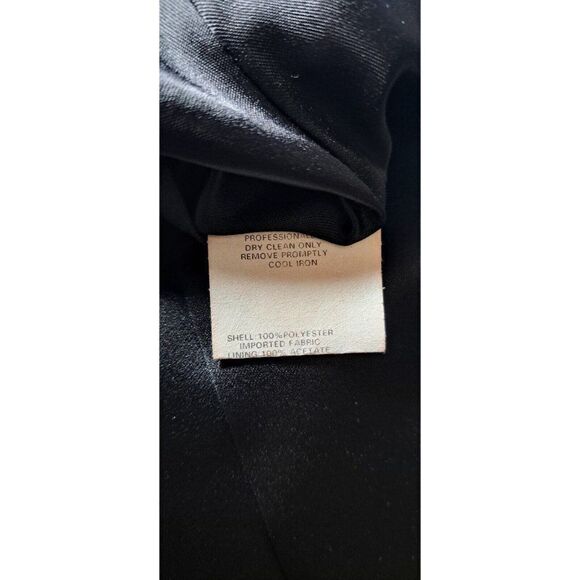 Jessica McClintock Collections Skirt Black‎ Satin '90s Y2K Maxi Skirt Size 8 - Picture 7 of 7